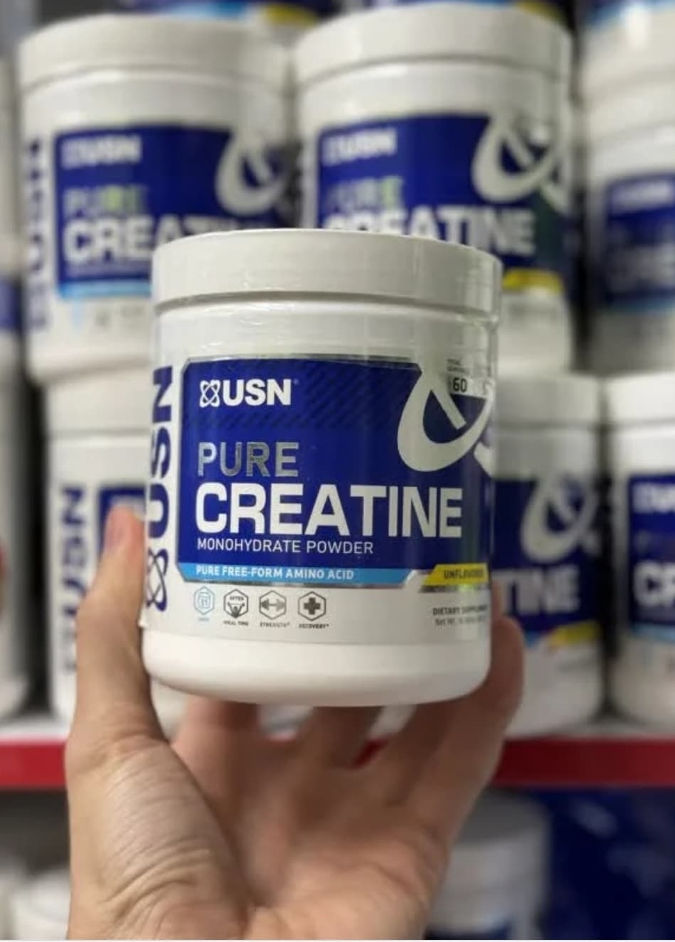 کراتین مونوهیدرات یو اس ان ۳۰۰ گرم